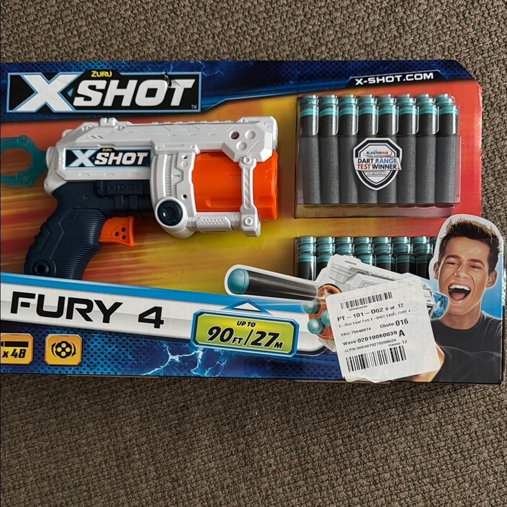 Zuru X-Shot Fury 4 Blaster with Darts